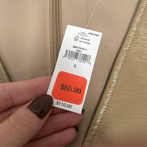 ✨HP✨ Banana Republic | Patent Vegan Leather Mini Dress - Picture 6 of 9